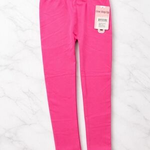 One Step Ahead Hot Pink Stretch Girls' Leggings